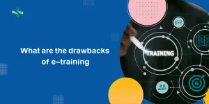 What are the drawbacks of e-training